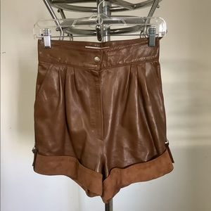 Vintage leather shorts
